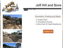 Tablet Screenshot of jeffhillandsons.com